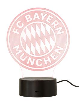 FC Bayern München LED-Logo Rot 18,5x14,5 cm